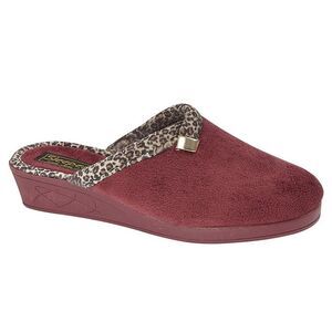 Sleepers Womens/Ladies Jackie Slippers / Burgundy